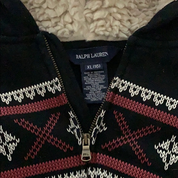 Ralph Lauren Girls Nordic-design Ski Hoodie - Picture 3 of 3